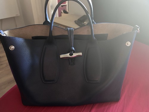 Sac cabas longchamp cuir - cabas,