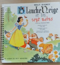 Livre-disque Album 33t BLANCHE NEIGE et Les Sept Nains Walt Disney 1956 TBE