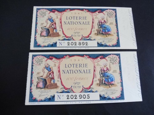 Superbe duo billets 100 - duo,