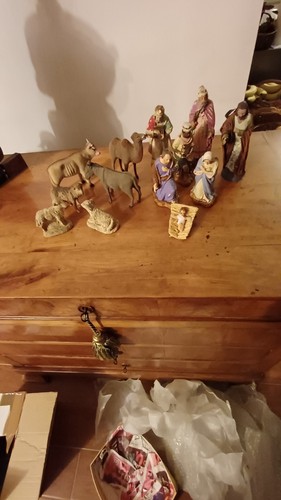 Crèche ancienne santons