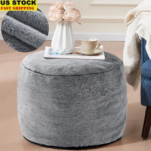 Round pouf ottoman foot - round,