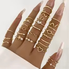 Lot bagues boho - bagues,