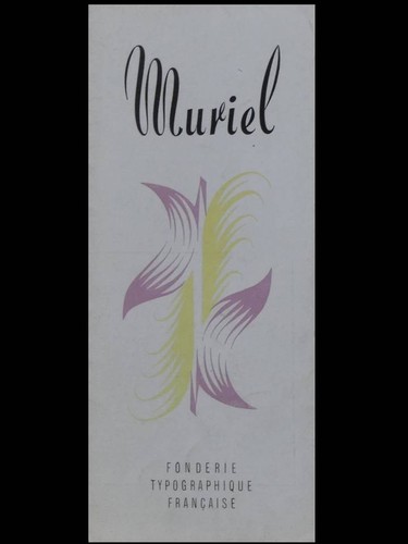 Muriel typographie 1950 - muriel,,