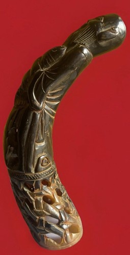 Statue chinoise ancienne - , en