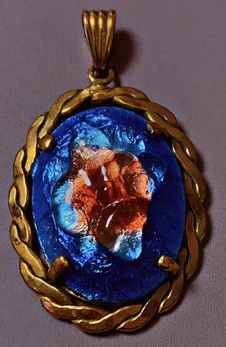 Plaque ancien pendentif - plaque, or