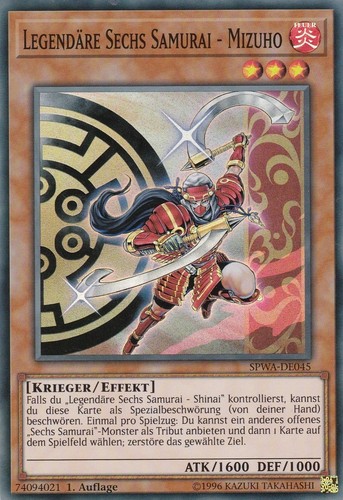 Carte mizuho des - carte, six