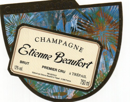 Etiquette 1er cru champagne - 1er,