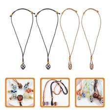  4 Pcs Stone Holder Necklace Gift for Jewelry Makers Collier Cordon Pendentif