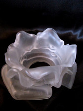 TULIPE de LAMPE ART NOUVEAU en PATE de VERRE opaline Lamp Glass