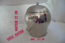 SEAU à glaçons METAL Martelé  An 70's  Objet de qualité !comme une boule A facet