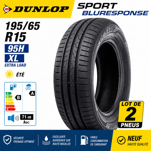Lot pneus dunlop - de,