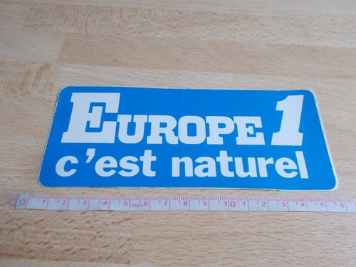Autocollant radio europe 1 - autocollant,