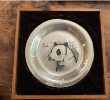 Assiette en argent sterling