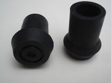 Lot de 2 embouts 25 mm patin pied pour canne béquille cadre baton caoutchouc