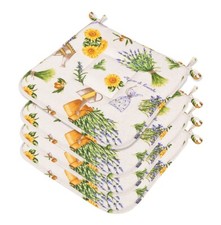 Set 4 Oreillers Chaise Coton