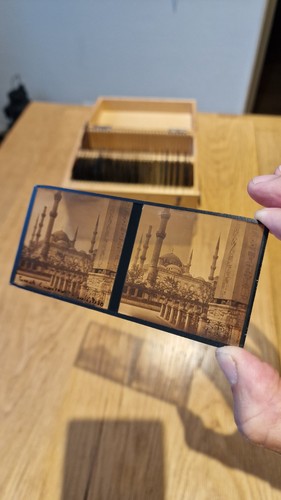 Plaques verre stereoscopique - plaques,