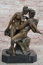 Bronze Autrichien Érotique Démon Satyre Diable Sculpture Vintage Figurine Nud