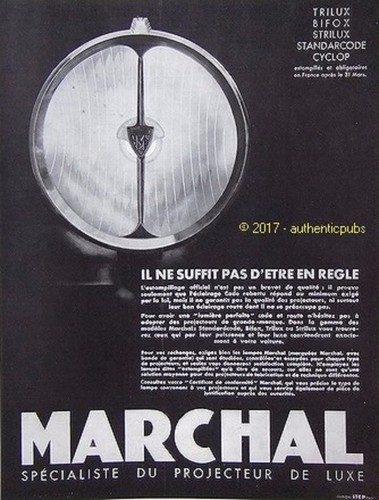 Publicite marchal projecteur - publicite,