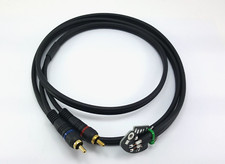 Câble blindé Technics SL 1200 1210 MK2 MK3 MK3D MK5 RCA | 145 cm, 57 pouces |9B