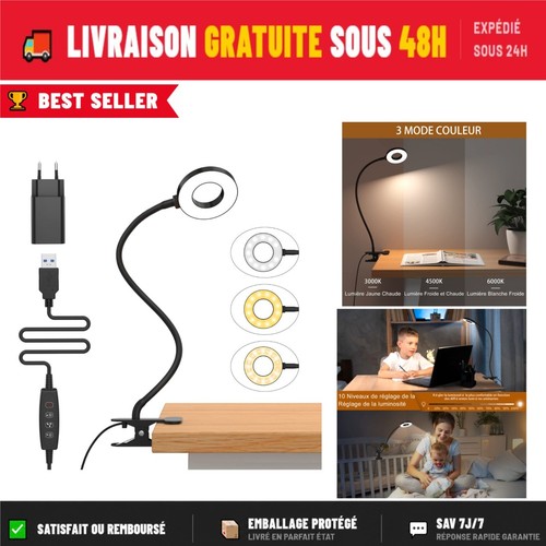 Lampe bureau pince izell - bureau,