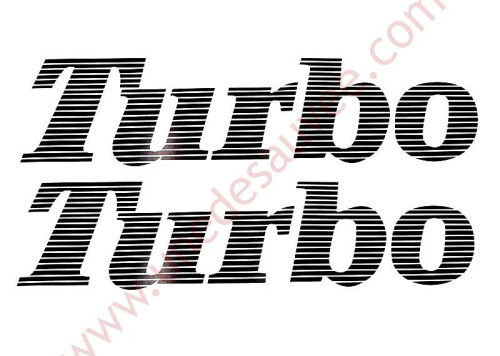 Autocollant sticker turbo - sticker, ”