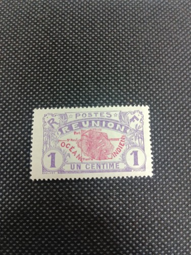 Timbre ile reunion 1907 - ile, la