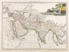1812, Carte ancienne Asie Antique, Malte-Brun Lapie & Poirson. Antique map Asia