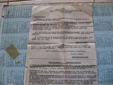 Algérie  tract OAS d'epoque sur papier calque