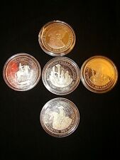 5 médailles de collection de