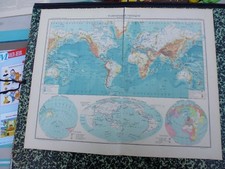 Carte géographique couleur de