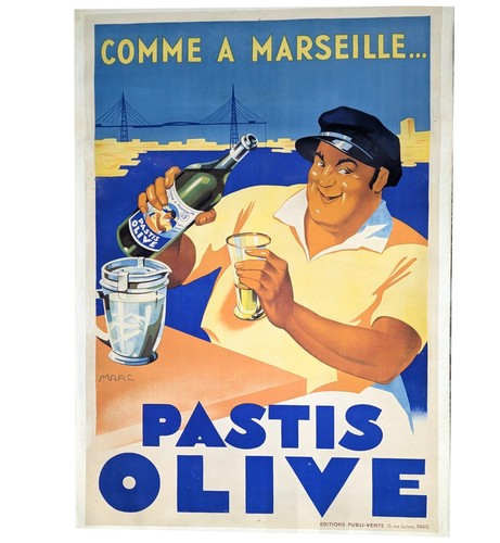 Affiche publicitaire pastis - affiche,