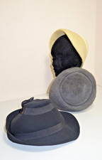 lot 3 chapeaux vintage, beret