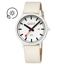 Mondaine Montre MS1.41910.LA Essence Solaire Blanche Saphir, 41Mm
