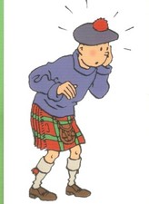 HERGE  carte postale bd 