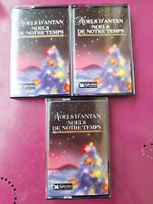 Lot De 3 K7 Audio, Noëls D'antan, Noëls De Notre Temps, Cassette, Fêtes. Rétro