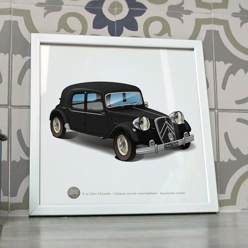 Poster citroën traction 6 - citroën, 15/6