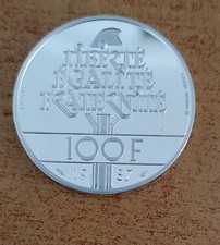 pièce argent 100 francs piefort 1987 FDC