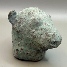 Ancienne figurine romaine en terre cuite She - Panther Head - 1er siècle aprè...