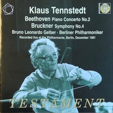 Klaus Tennstedt Ludwig van Beethoven Anton Bruckner Bruno Leonardo Gelber Berlin