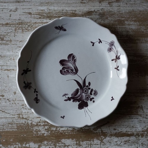 Assiette ancienne faience - en,