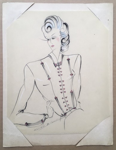 Dessin original fusain calque - dessin,