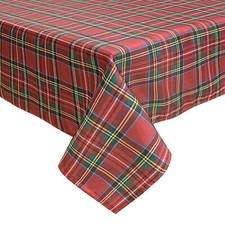Nappe De Noël Non Repassée Sommaruga Tartan 12 Places Table Noël 6399