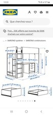 Ensemble lit mezzanine - lit, blanc
