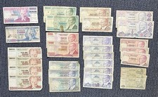 #F8916 Lot de billets Turquie - années 1970, 1980, 1990, 2000