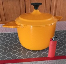 Chaudron  Vintage Fonte Orange COUSANCES Le Creuset
