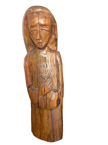 Ancienne vierge bois - ancienne,