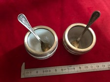 pot a sel poivre salerons argent massif ? LIMOGES B&C FRANCE rare antique item