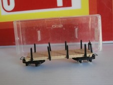 HOe WAGON PLAT A BOGIES ET RIDELLES JOUEF EGGER BAHN Ref V26