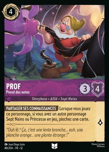 Lorcana prof prend - lorcana,