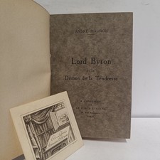 Édition ORIGINALE André MAUROIS - Lord Byron et le Démon de la Tendresse 1925